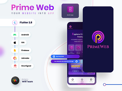 Prime Web - Convert Website to a Flutter App