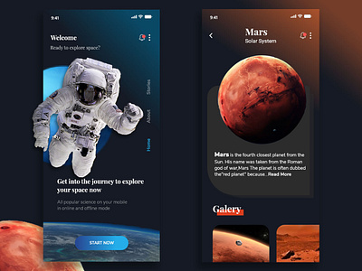 [Hello Space] @daily ui @design @dribbble @space @ui @uiux design ui web design