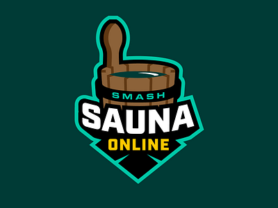 Smash Sauna Online Logo branding esports gaming logo tournament
