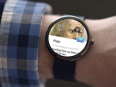 CloudMagic Mail - Android Wear android wear mocks moto 360