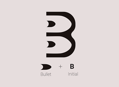Bullet Logo b branding bullet item letter logo