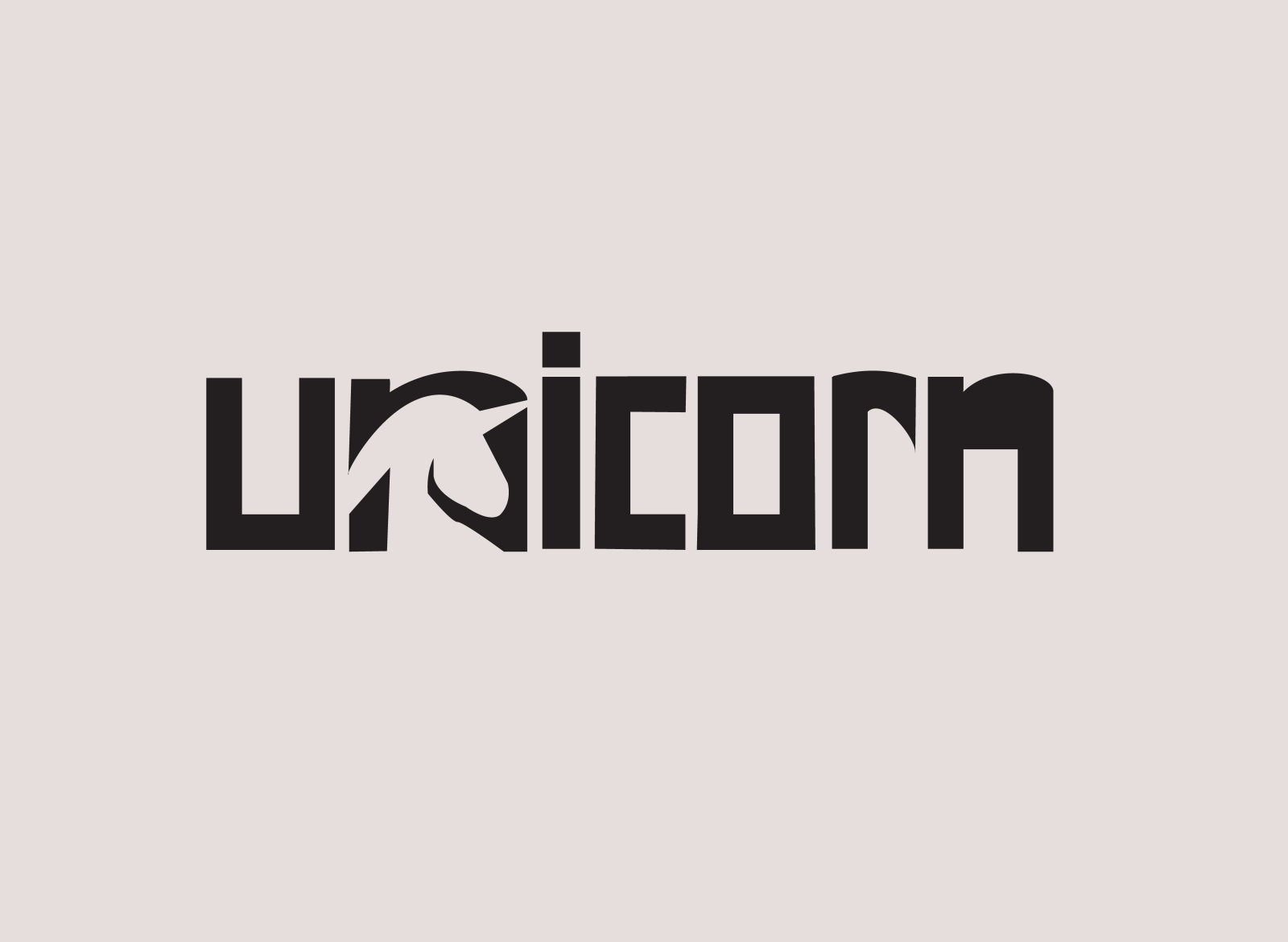 Unicorn Logo by Ashar Kurnia on Dribbble