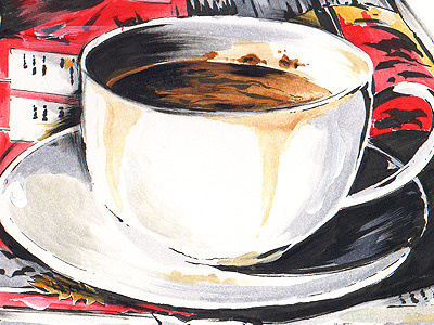 Penxa Airport airport beverage caffeine coffee illustration moleskine sketch sketchbook still life