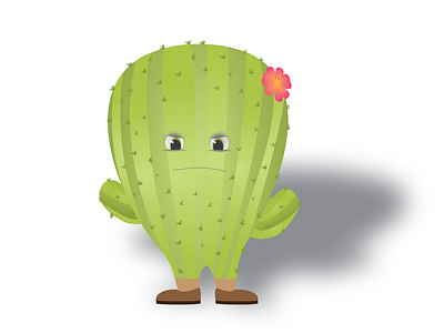angry cactus angry animal art cactus cactuses character clean cute design detailed flat flower garden green illustration illustrator logo minimal plant vector