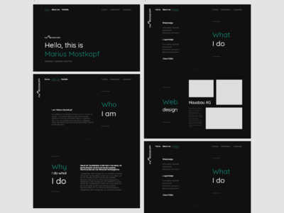 Designer Portfolio black white branding design designer green minimal mockup bundle mockup design portfolio screendesign typography ui ux ux design ux design ux designer ux ui ux ui design