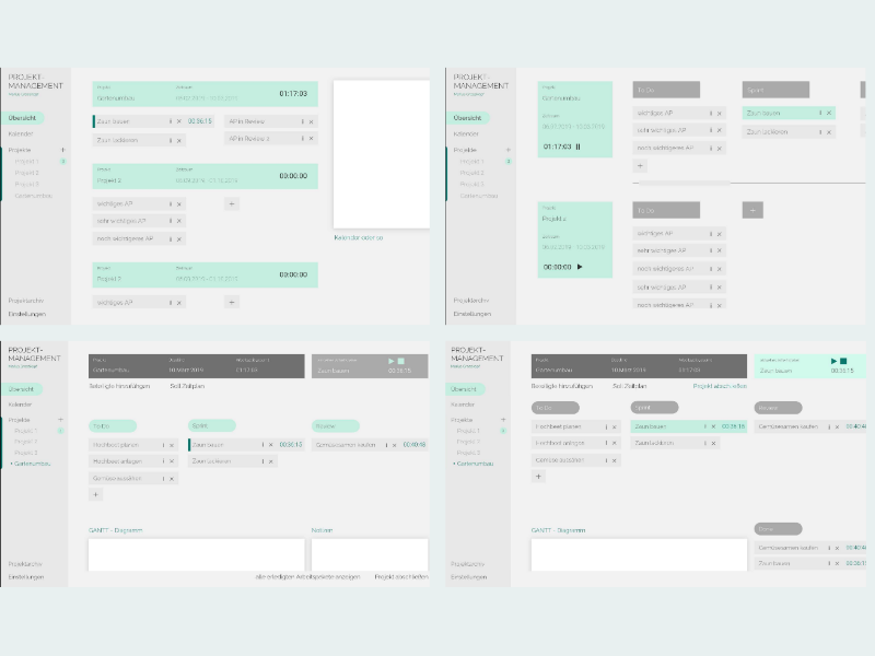 perfect project management ux ui design ux designer ux design mint branding clean minimalism user interface dashboard board adobe xd adobe illustration design ui design uiux ui ux interface