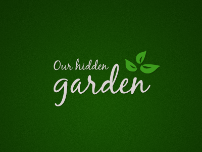 Our Hidden Garden Logo (Version 2) identity logo sans serif