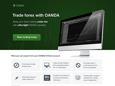 Trade Forex Landing Page clean design financial forex landing page minimalist simplicity trade web