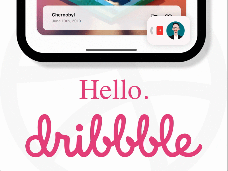 Hello Dribbble adobexd app design dribble firstshot illustration uidesign