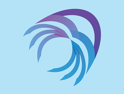 D'Jellyfish abstract logo branding design logo vector