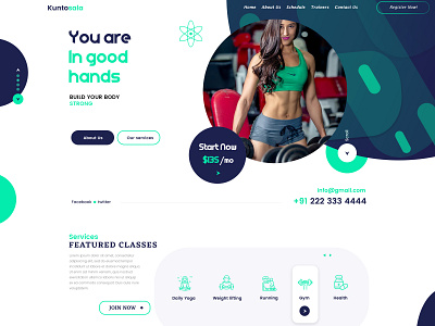 Fittpass design fitness gym website website