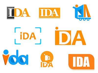 IDA logo design icon illustration logo vector