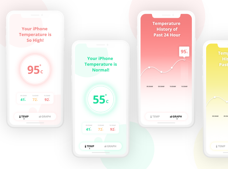 Temperature App Design by godhani divyesh on Dribbble