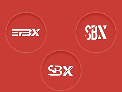 SBX Logo branding flat icon illustration logo minimal typography vector