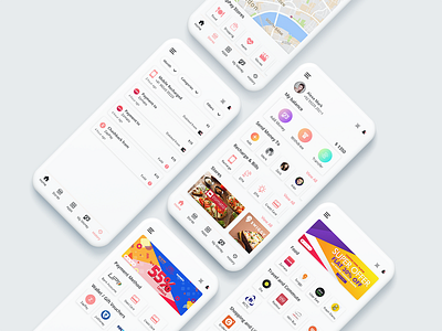 Wallet App Concept app design flat layout mobile app mockup typography ui