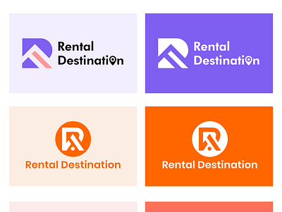 Rental Destination Logo Variation branding design flat illustration logo