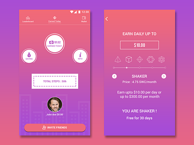 Bitmover app branding design flat ui vector