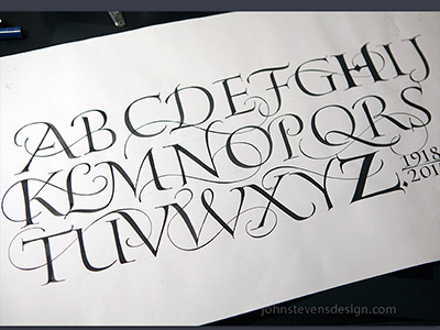 Alphabet for Hermann Zapf Tribute