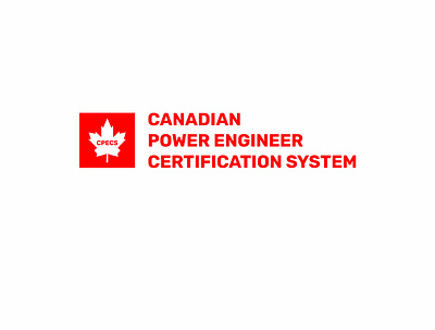 Canadian Power Engineer Certification Logo Concept branding design illustration logo