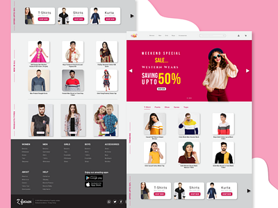 E commerce Website Design ecommerce website design illustration ui web