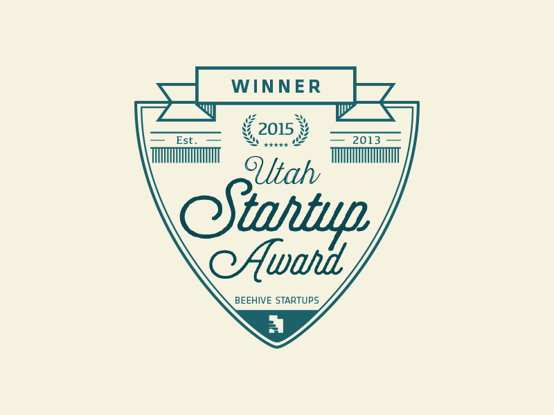Startup Award Comp logo mark crest award identity vintage type