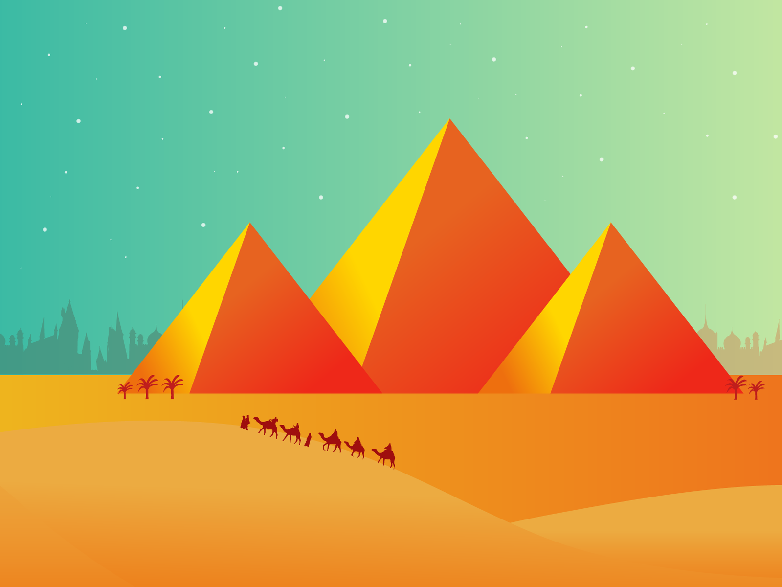 The Pyramids by Matthew Bourne on Dribbble