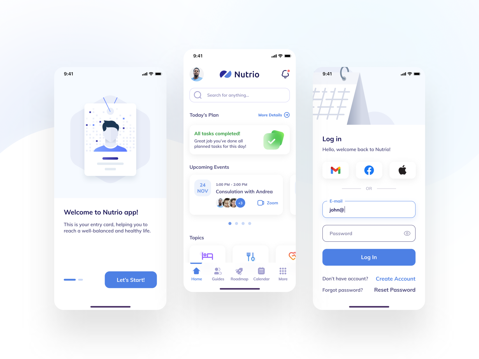 Nutrio Consultations Mobile App by Jan Mráz on Dribbble