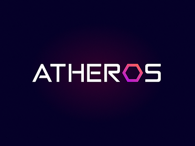 ATHEROS - logo design dark version artificial intelligence brand identity branding design logo logotype typography ui ux uxui vector
