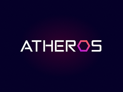 ATHEROS - logo design dark version