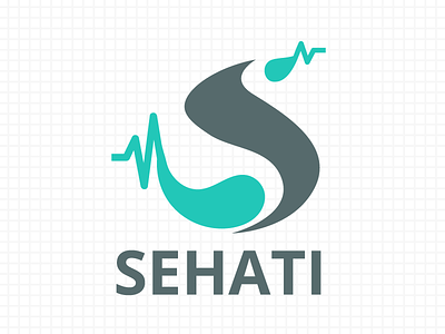 Sehati logo branding health logo logo design