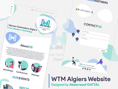 WTM Algiers Website front-end ui uiux web design website website design