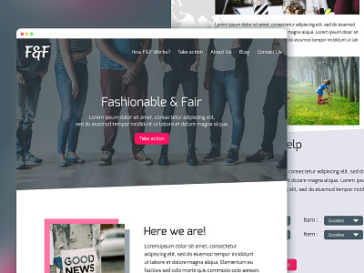 Fashionable & Fair Website UI design photoshop site ui ui design website website design xd