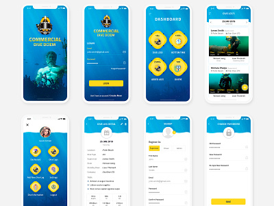 Commercial Dive Dciem App Design