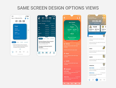 Manartain Mosque App app design ui ux