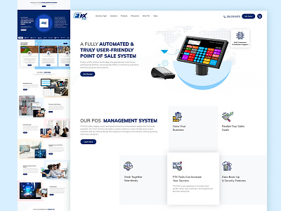 FTx POS - Web Design app design graphic design mobile motion graphics ui ux