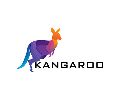 Kangaroo Colorfull design flat horse icon illustration logo logo design logos minimal modre