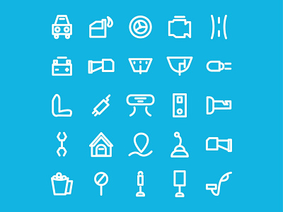 Car Icon Set car design flat icon icons minimal modre set