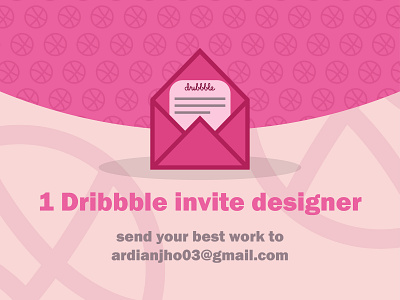 Dribbble invitation adobe illustrator design icon illustraion logo ui ux vector