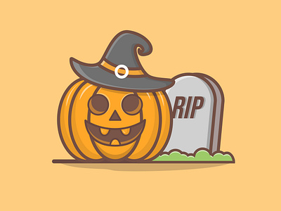 Halloween pumpkin illustration