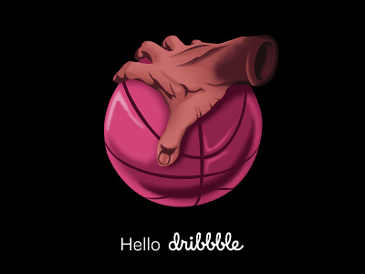 Hello Dribbble - first shot first shot hello hello world hellodribbble illustration thanks