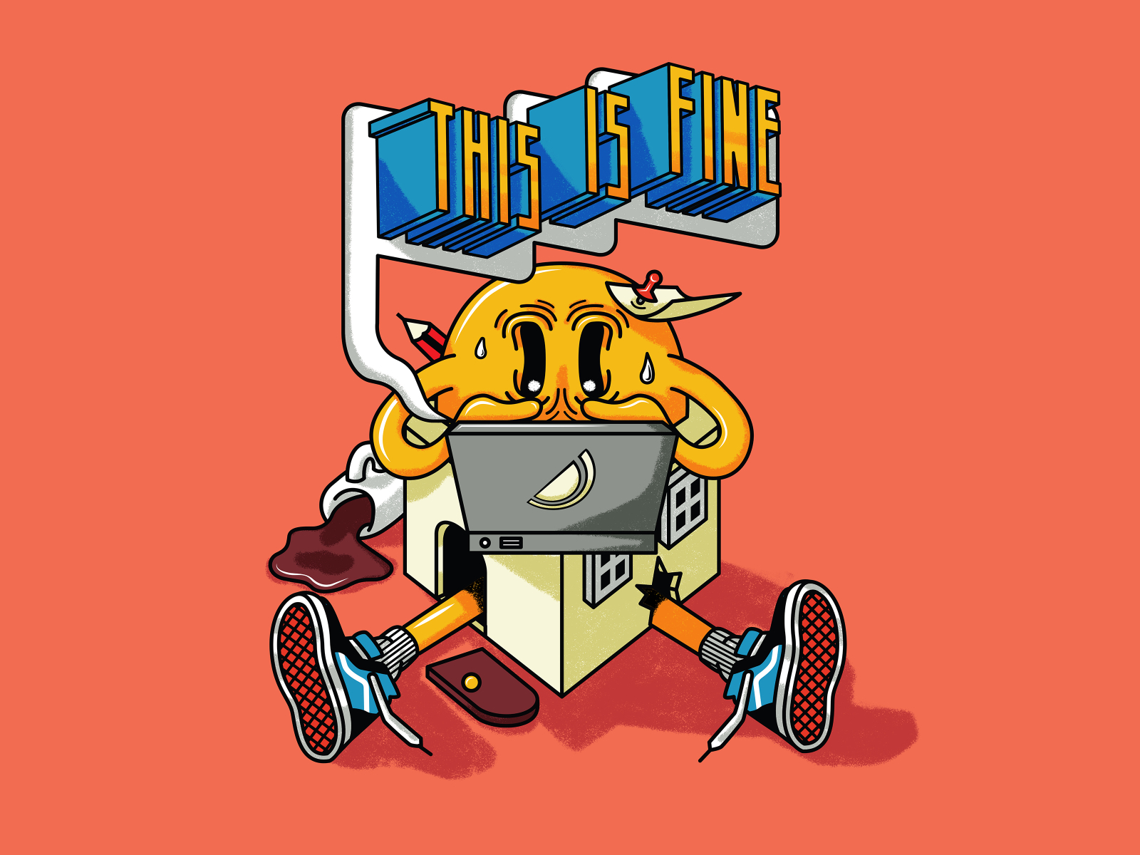 This Is Fine by Akila Weerasinghe on Dribbble