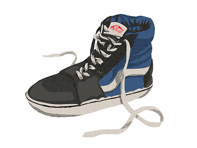 SK8-HI illustration off the wall shoes skate skateboard skater sneakers vans