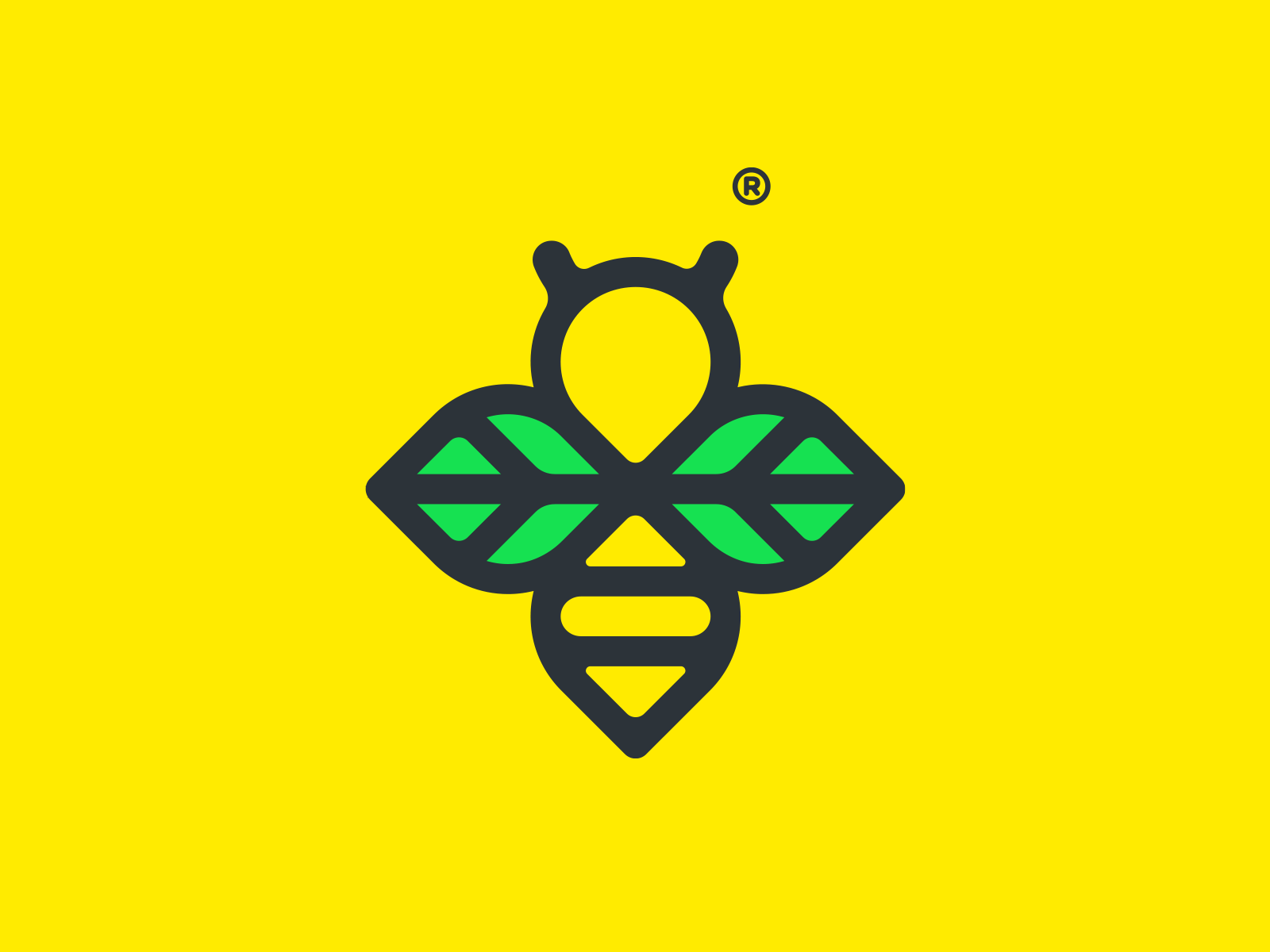 Green Bee // Natural Honey by Ali Shahi on Dribbble