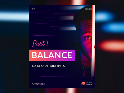 UX Design Principles Part 1 - Balance⁣ balance branding carousel flat identity instagram instagram post instagram template minimal tips typography ui ux