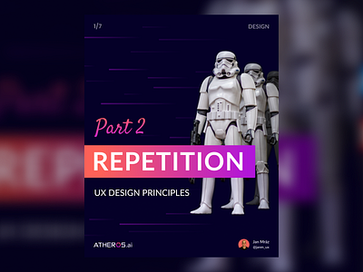UX Design Principles Part 2 - Repetition