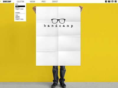 Band Camp website branding web design