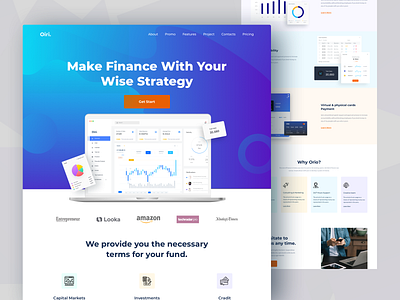 Finance Landing Page