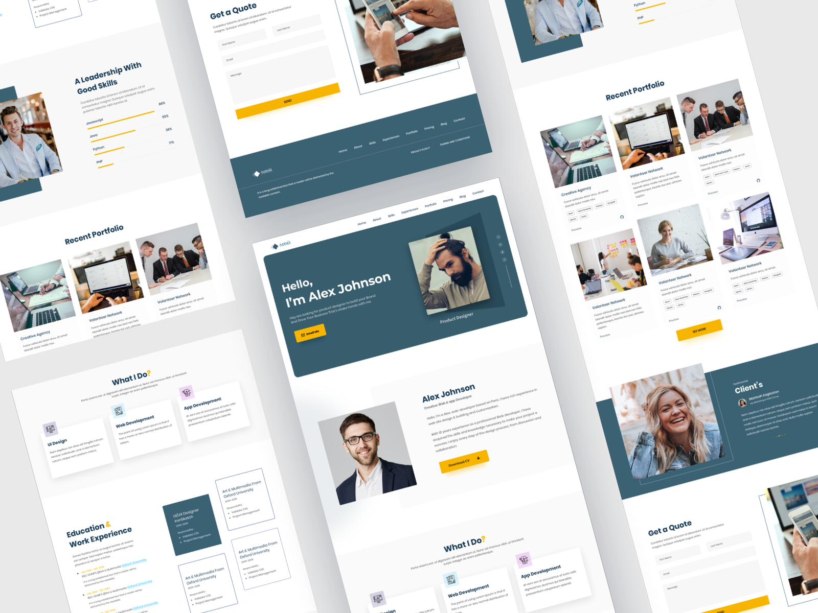 Personal Portfolio Website By Shibbir Ahmed ™ On Dribbble