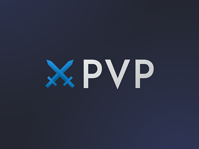 Pvp Logo design esport logo ui vector