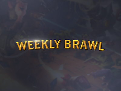 Hearthstone Weekly Brawl branding design esport logo ui vector